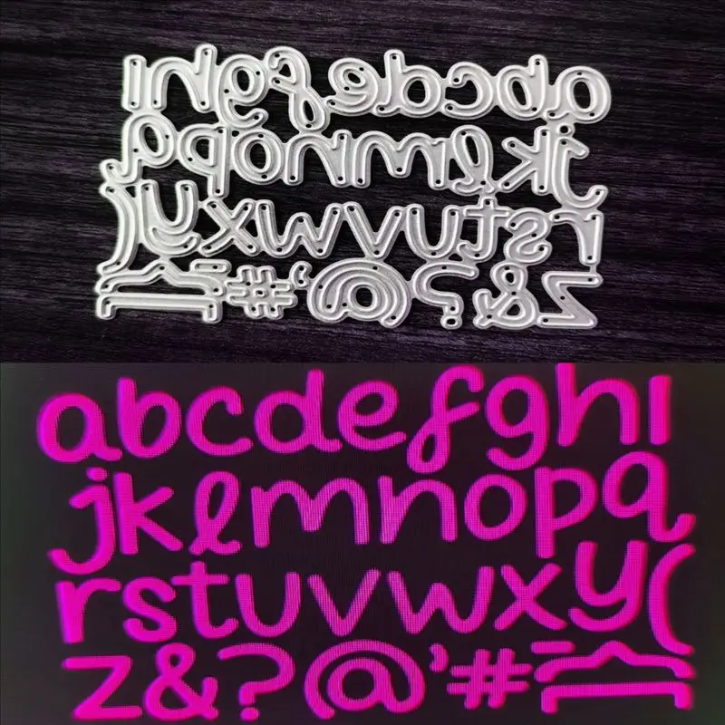 Металлические буквы символы lowercase металлическая форма альбом ручной работы