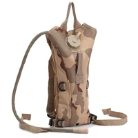 camouflage with 3l liner outdoor hiking carrying water bag military fan shoulder hydration bag