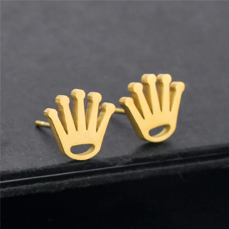 

Fashion Queen Princess Crown Stud Earrings Women Statement Earrings for Party