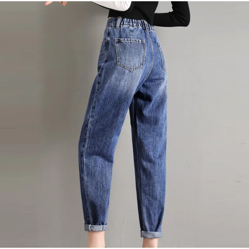 теплые штаны женские women pants маме готика с мехом джинсы высокая талия jeans