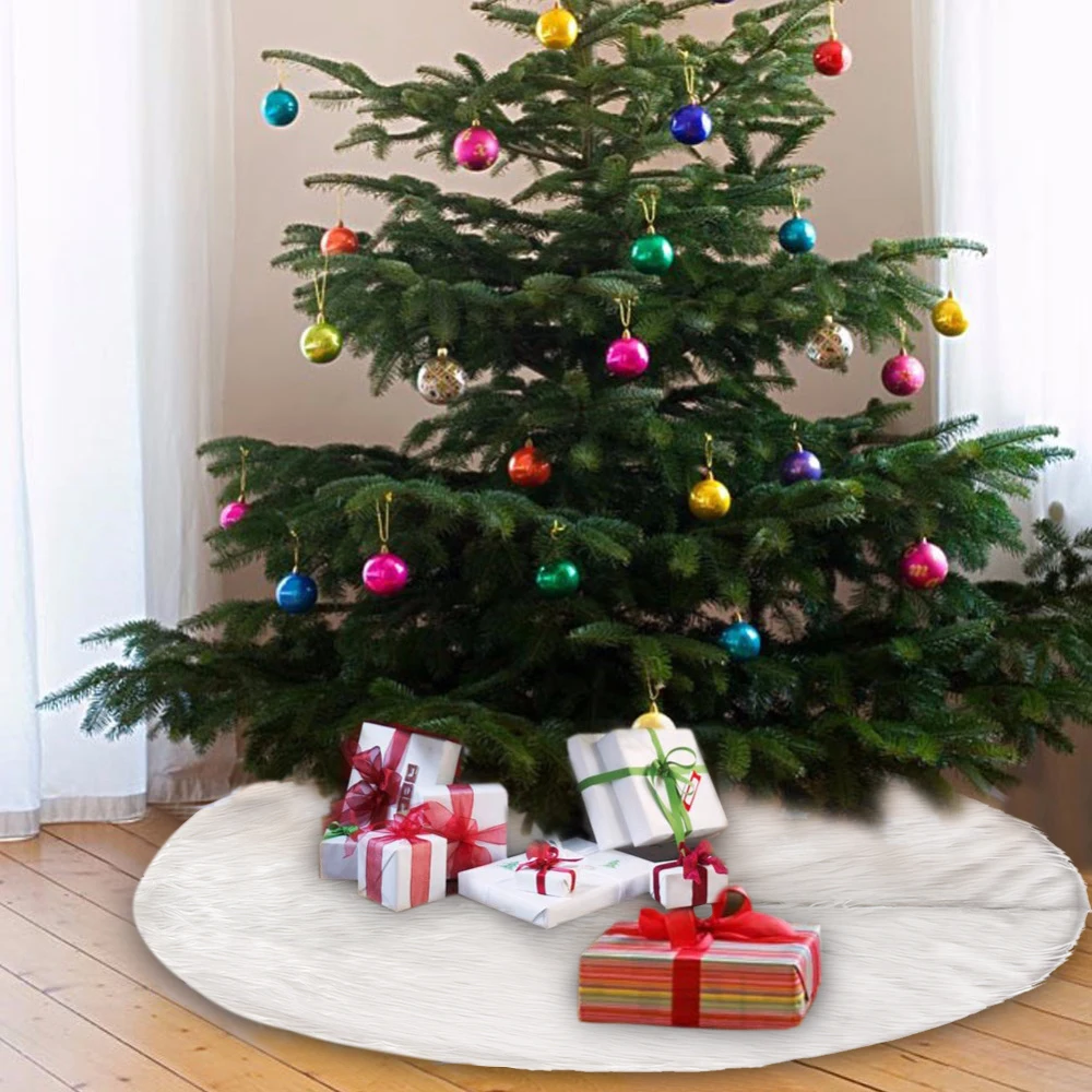 Рождественские украшения для дома 2019 Снежная плюшевая юбка с рождественской