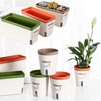 plastic flower pots plant pots garden planter flower planters automatic watering indoor outdoor decorative flower pots planters