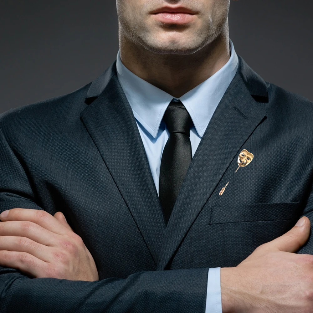 1 шт персональные забавные нагрудные булавки Sad броши маски мужские украшения