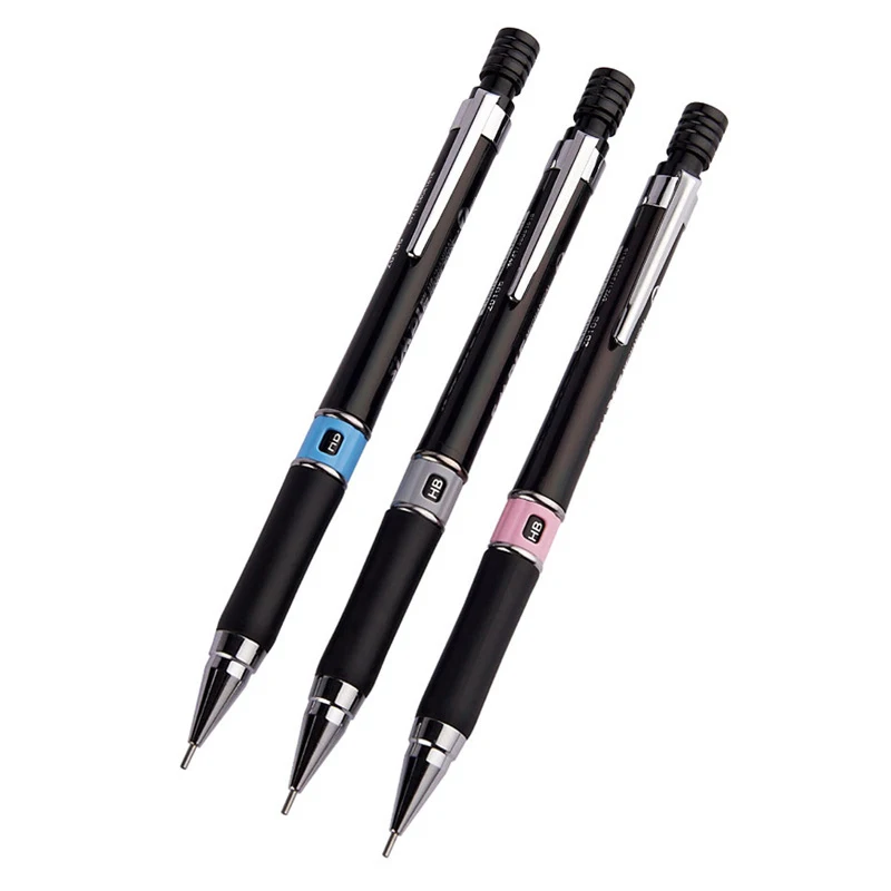 

1-Piece HB Mechanical Pencil 0.5mm 0.7mm Writing Sketching Propelling Pencils Retractable with Eraser Top School Office Supplies
