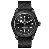 PAGANI DESGIN BB58 Black Automatic Watch For Men Mechanical Wristwatch Top Luxury Rivet Stainless Steel Sports Montre Homme 2022