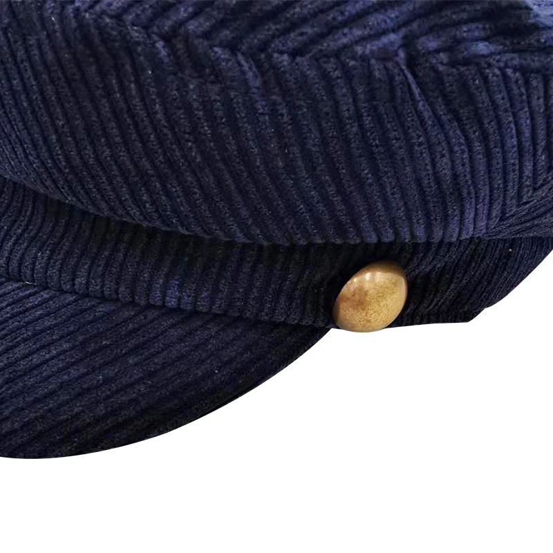 Новый унисекс синий плоский темно-синий головной убор женские и мужские модные