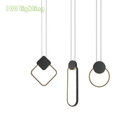 modern led pendant light bedroom bedside pendant lamp blackwhite body cable adjustable kitchen restaurant hanging light fixture