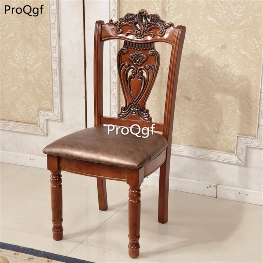 Модный обеденный стул Prodgf в европейском деревянном стиле 1 комплект|Обеденные