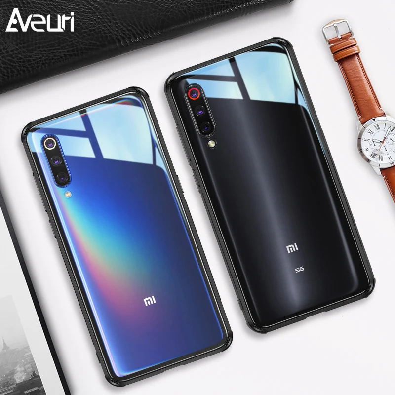 Чехол для телефона из закаленного стекла Xiaomi Mi 8 Mi8 прозрачная стеклянная задняя