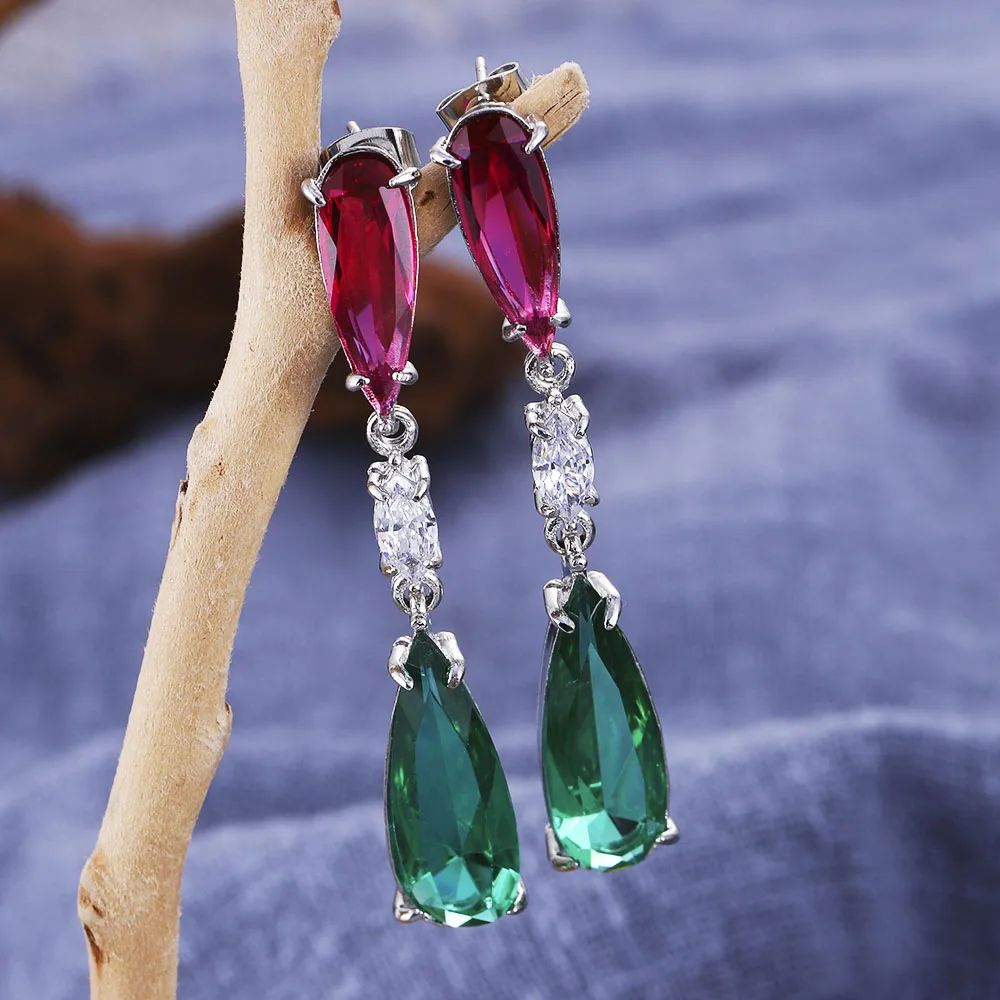 Elegant European & American Long Water Drop Earrings for Women - Simple, Stylish Jewelry image 2
