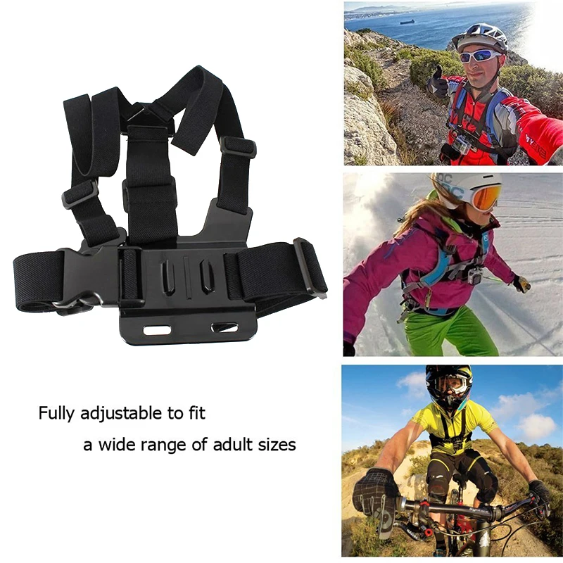 Крепление для спортивной камеры Xiao Mi Yi экшн Gopro Hero 4/3/3 +/2 аксессуаров нагрудный
