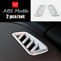 for nissan sentra 2020 abs mattecarbon fibre car front small air outlet decoration cover trim sticker car accessories 2pcs