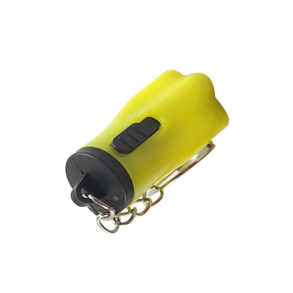 1pcs mini LED Keychain Flashlight Key Chain Hand Torch Keyring Portable Light Lamp Emergency Plastic Button Cell Powered Plum | Лампы и