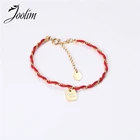 Высококачественный квадратный подвесной браслет Joolim на удачу с PVD покрытием, оптовая продажа, Прямая поставка