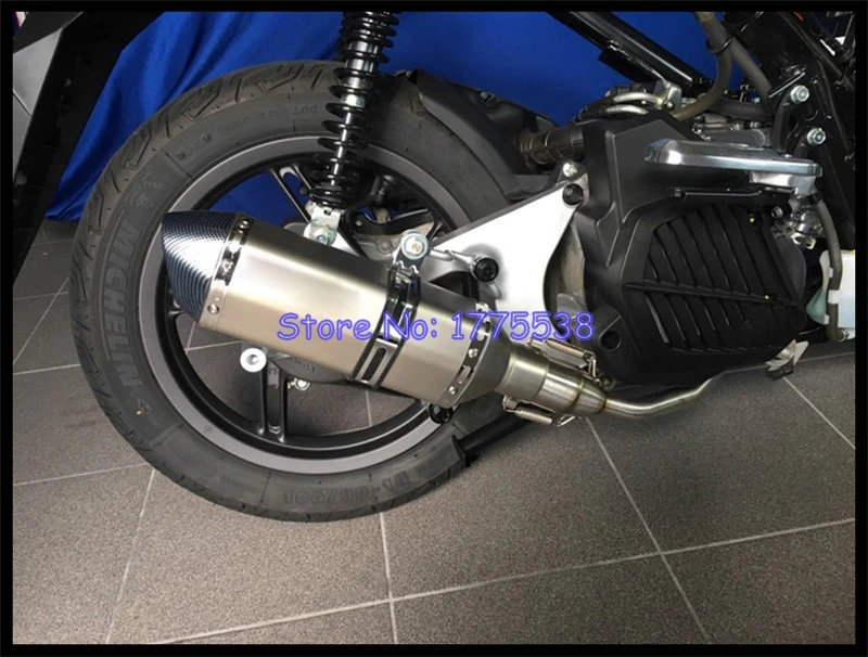 Выхлопной глушитель мотоцикла полная система для Honda PCX 125 150 2010 2016 с коллектором