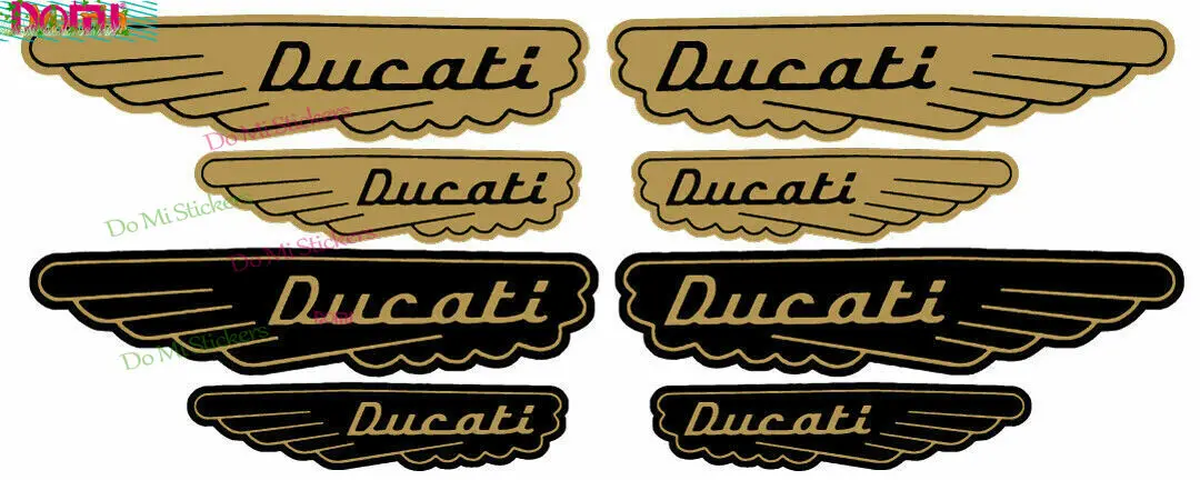 

DOMI STICKERS DUCATI SCRAMBLER DUCATI OLD ADESIVI AUFKLEBER DECALS GOLD 8 Sets Die Cutting Car Sticker