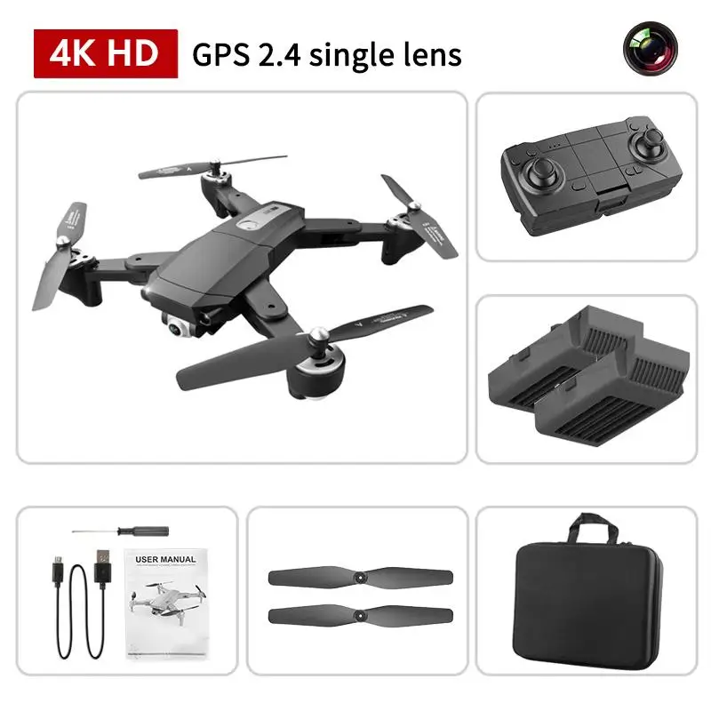Складной Дрон S604 Pro с GPS 4K HD-камерой Wi-Fi FPV 1080P | Электроника