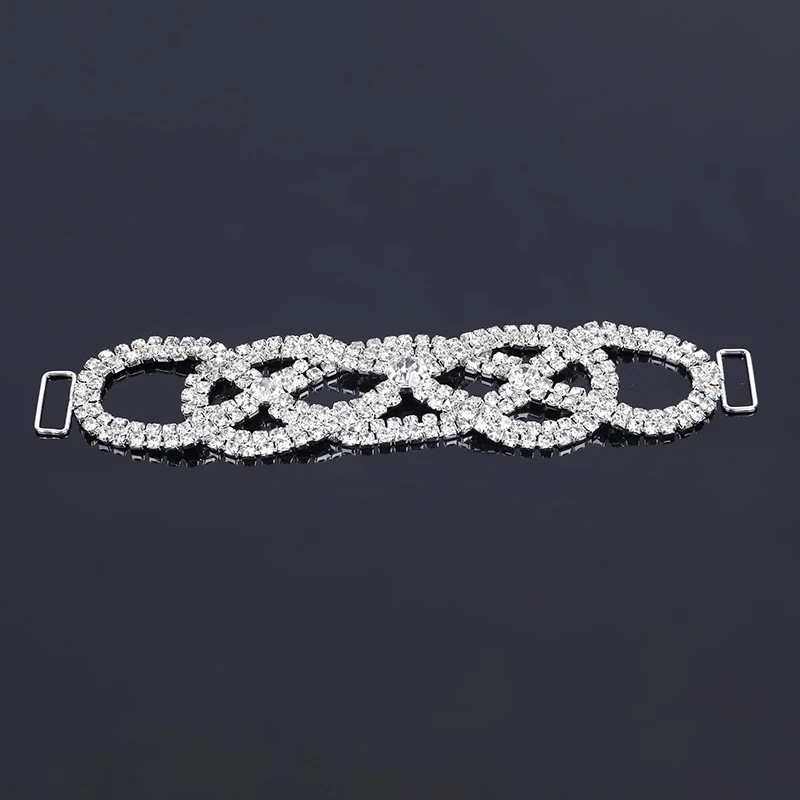 2016New 10 шт. Стразы Соединительные элементы для бикини с ремешком и пряжкой