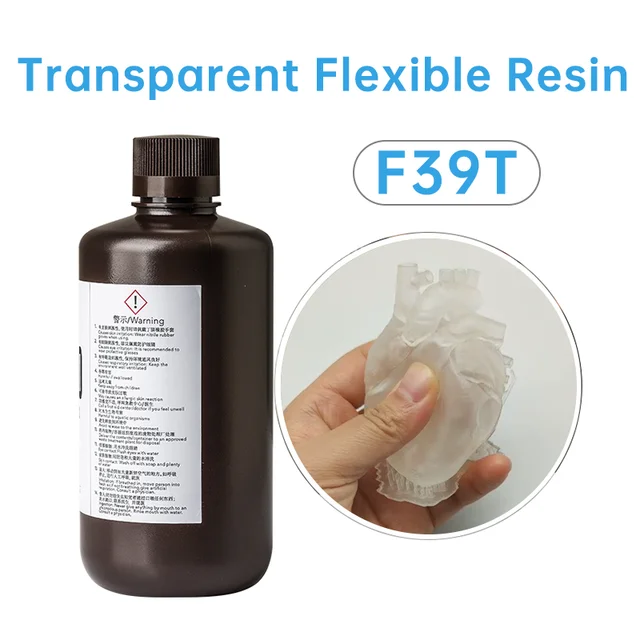 Resione 500g 3D UV Printer Resin Tear Resistant Flexible Elastic For Elegoo Anycubic Resin 3D Printer SLA DLP LCD 6