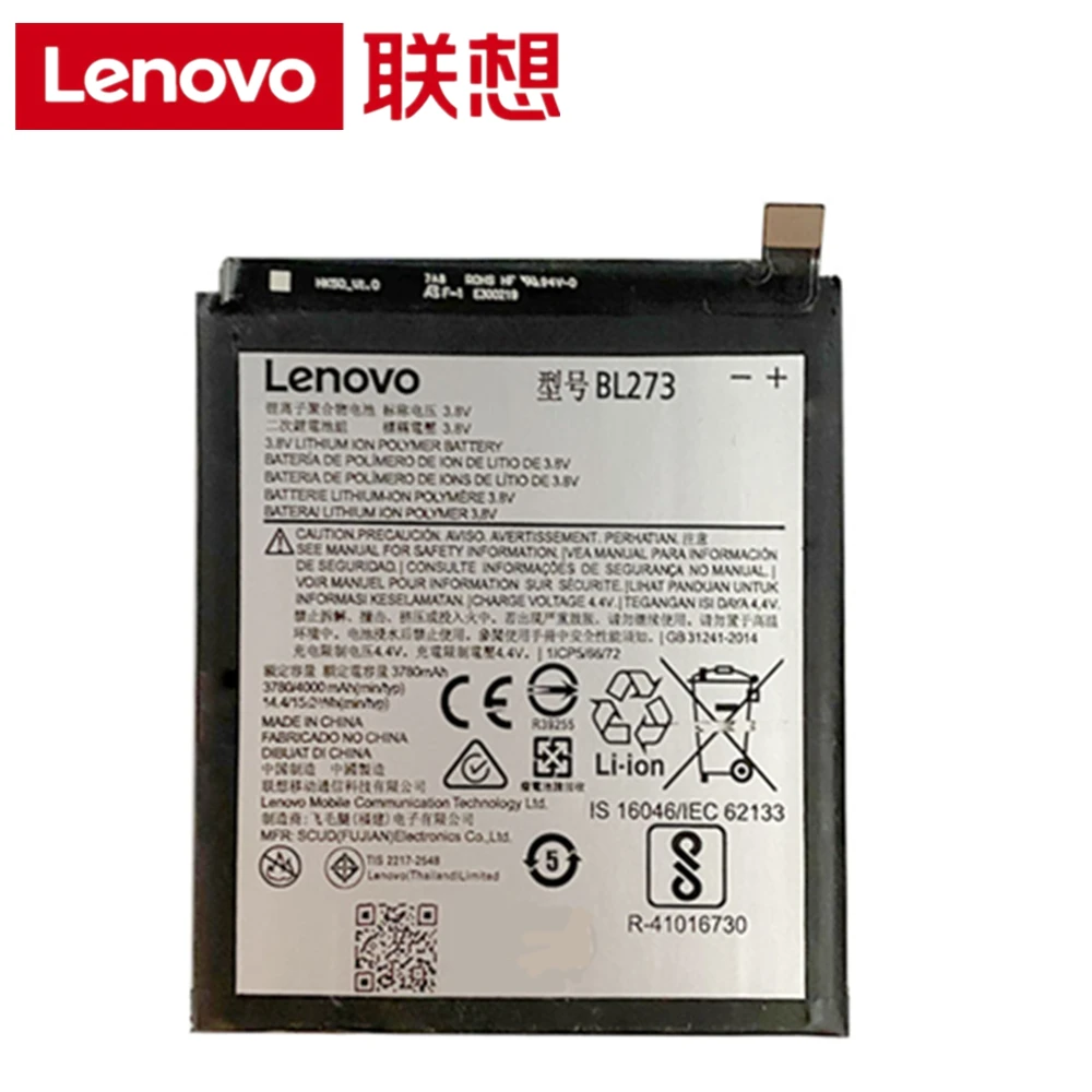 Новый оригинальный аккумулятор BL273 4000 мАч для Lenovo K6 Note K53a48 5 &quotаккумулятор +