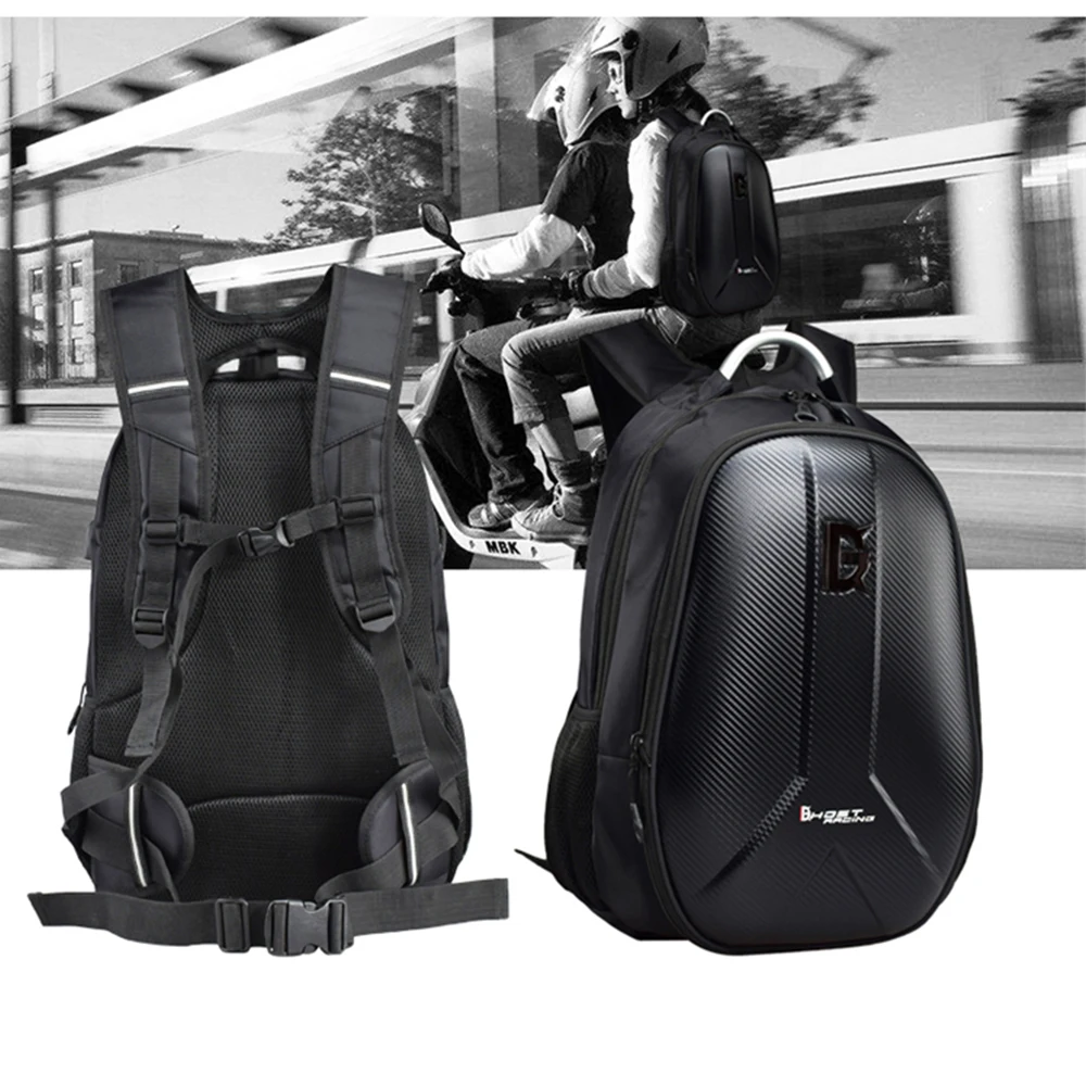 Moto rcycle сумка Водонепроницаемый рюкзак бак из углеродного волокна мото rbike шлем