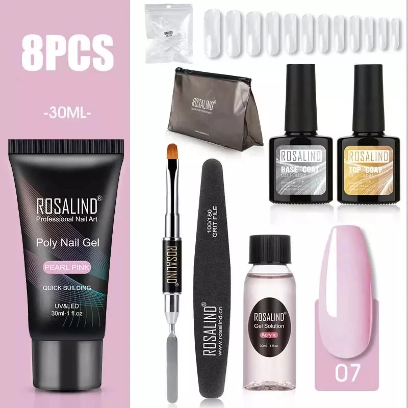 

Розалинд 30 мл формы для наращивания ногтей Арт Набор инструментов профессиональный набор гель-лаков для ногтей цвета поли Гель-лак для ногт...