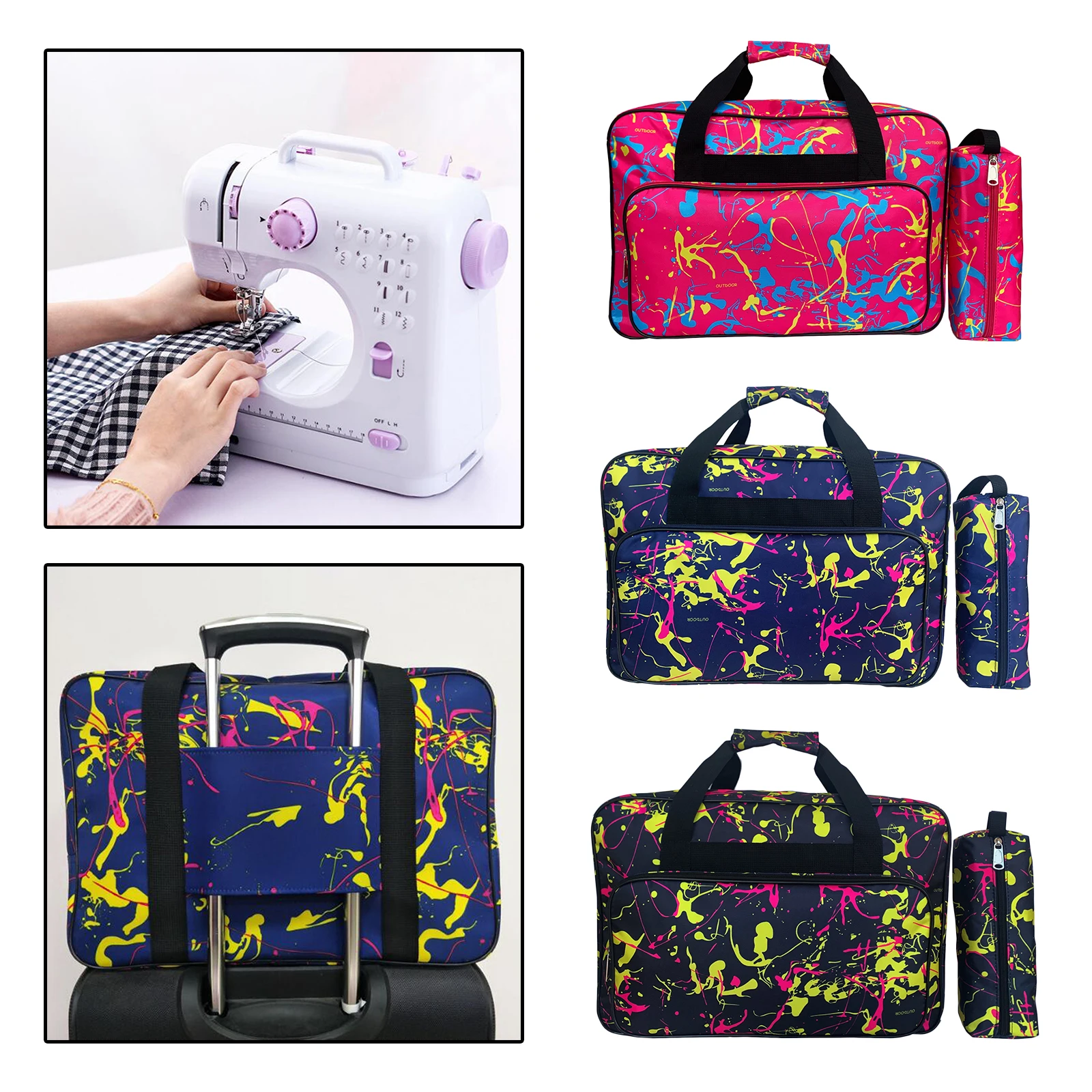 

Универсальная сумка-тоут для швейной машины, нейлоновая сумка для переноски швейных машин, наплечная сумка для хранения, сумка для путешест...