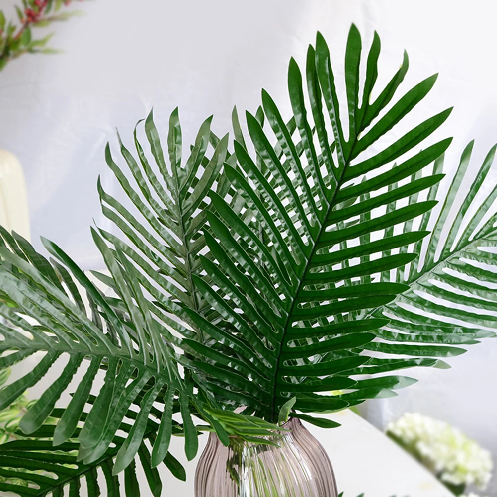 60/120 шт Искусственные тропические Пальмовые Листья для Гавайского моделирования