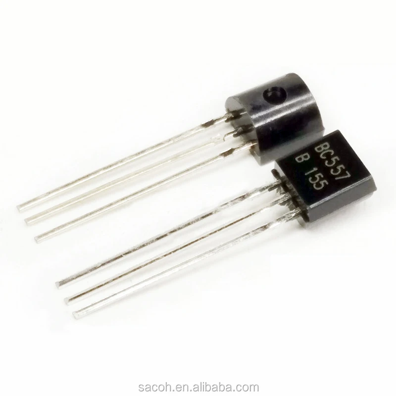 100PCSLot New OriginaI BC557 BC557A BC557A BC557C or BC556 BC556A BC556B BC556C or BC558 BC558A TO 92 01A 45V PNP Transistor