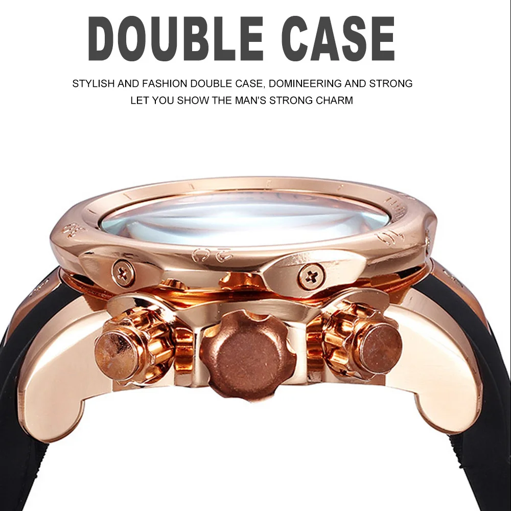 Роскошные Брендовые мужские часы новинка 2019 модные 3D наручные с изображением