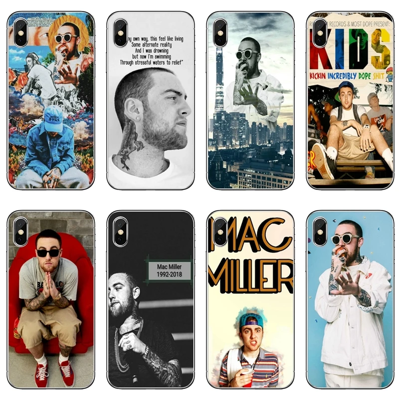 Мягкий чехол для Samsung Galaxy A10 A30 A40 A50 A60 A70 A6s A8 A9s J4 J6 Prime Plus 2018 Macs Miller rapper|Бамперы| |