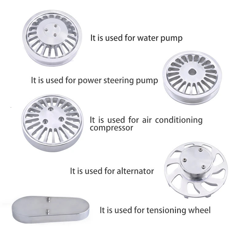 Высококачественный алюминиевый блок SPEEDWOW полный комплект шкивов для CHEVROLET SMALL Block