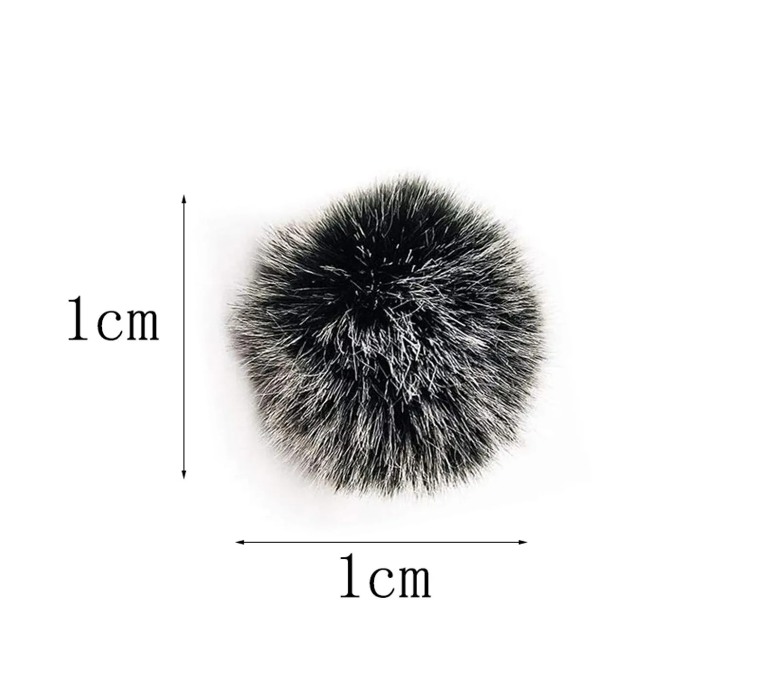 

2pcs Windproof Rabbit Microphone Cover 1cm Lavalier Microphone Furry Wind Filter Furry Windshield Microphone Windscreen