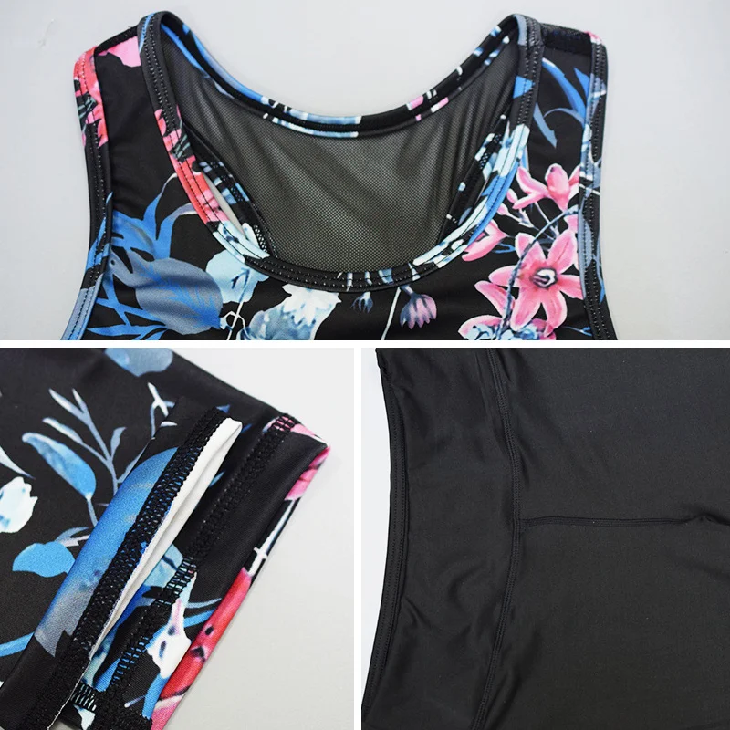 LISCN 2 Pcs Sports Suits Seamless Yoga Set Women Fitness Clothing Sportswear Woman Gym Leggings Padded Print Bra Pants oversize | Спорт и