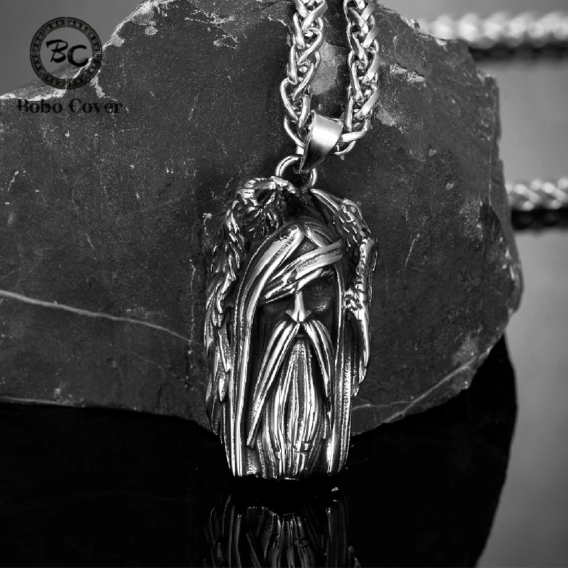 Скандинавская мифология кожаное ожерелье с вороной Одина викинги Ворон Тор руны