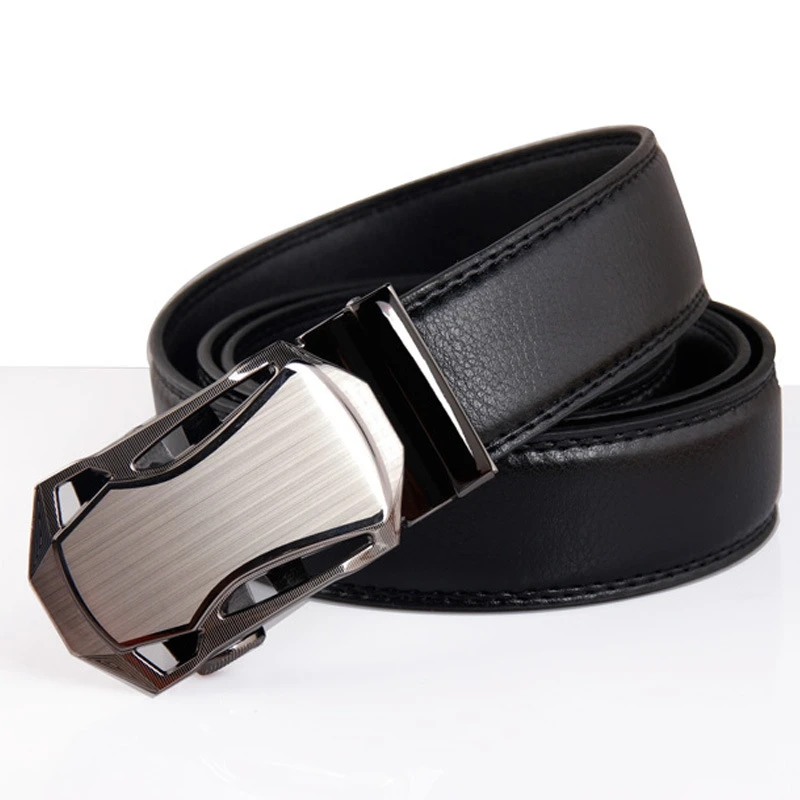 Мужские ремни из искусственной кожи с автоматической пряжкой модные для мужчин