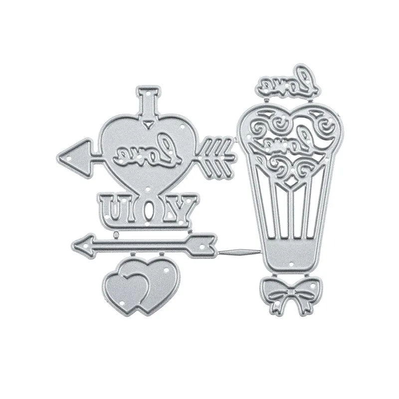 Eastshape металлические любовные сердечки режущие штампы воздушный шар DIY