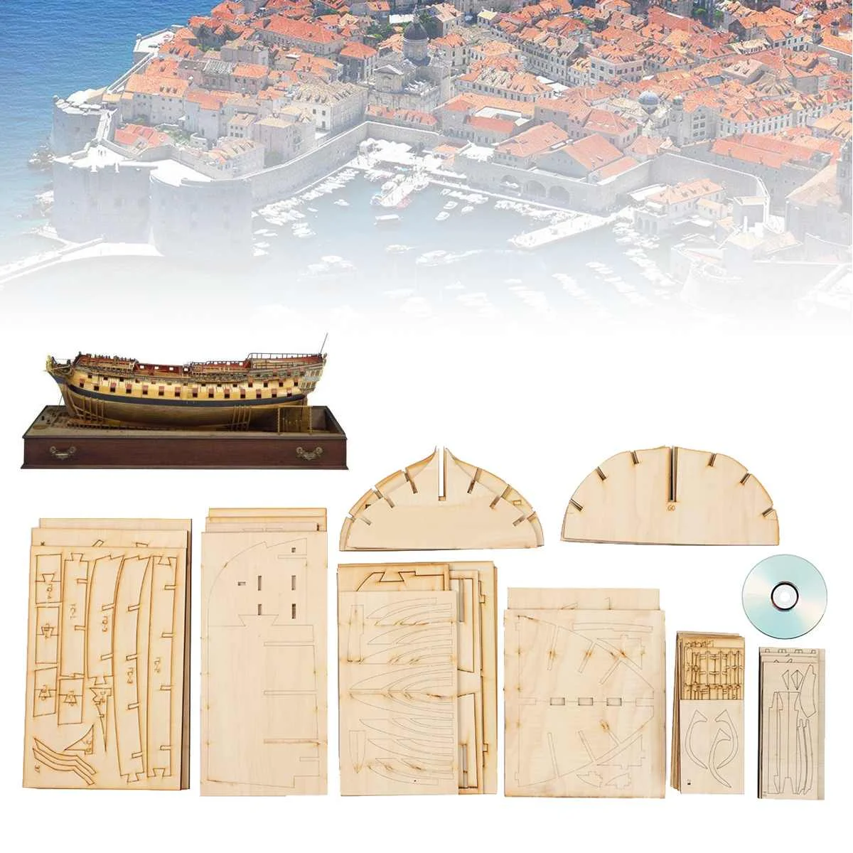 DIY ручной сборки корабль для HMS Bellona 1/48 масштаб деревянная модель броненосца наборы домашнего украшения подарок