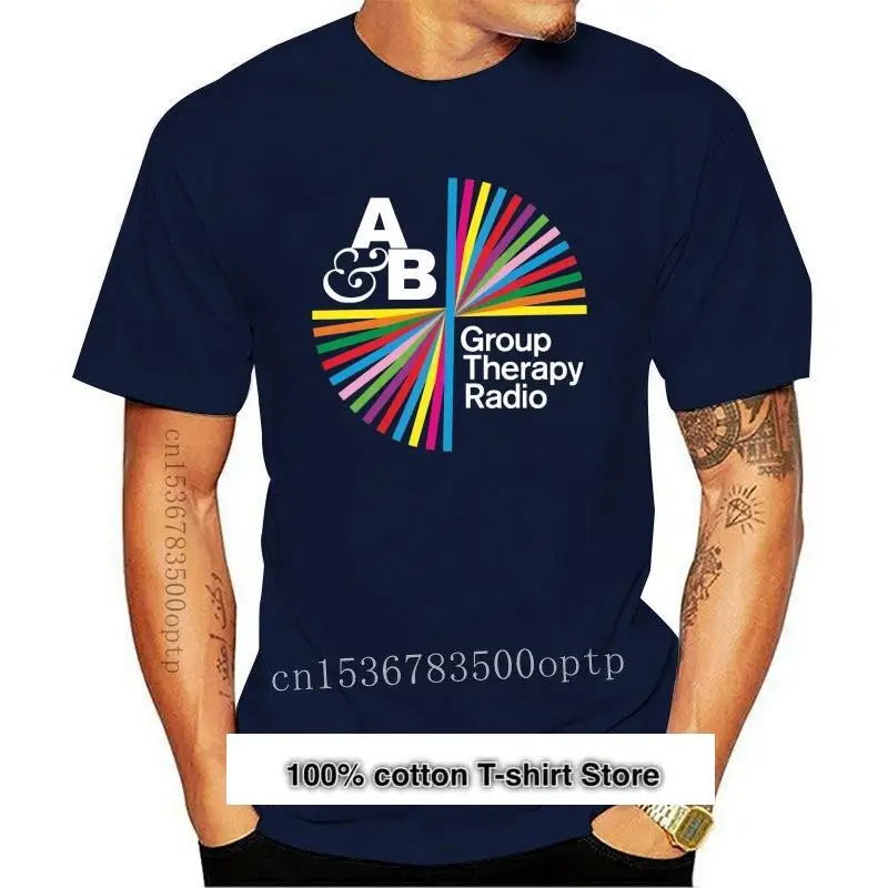 

Anjunabeats-Camiseta de moda para Dj, camisa negra de terapia de grupo, talla S-3Xl, Ha1, novedad