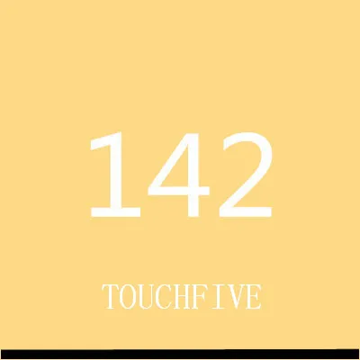 TOUCHFIVE 168 цветов одиночные художественные маркеры Кисть ручка эскиз на спиртовой основе маркеры двойная головка манга ручки для рисования товары для рукоделия - Цвет: 142-pale cream