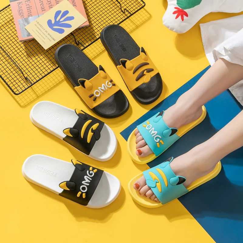 Шлепанцы для мужчин и женщин пляжные сандалии на мягкой подошве Мультяшные