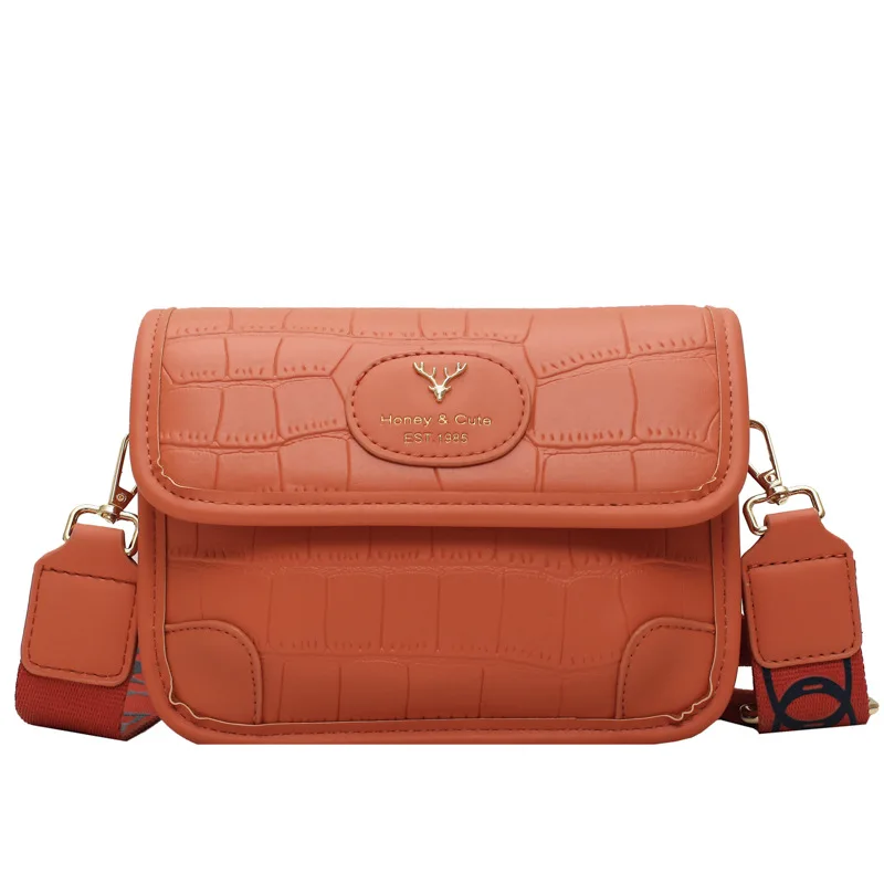 

2021 New Arrivals Women Shoulder Bags For Female PU Leather Crocodile Pattern Solid Color Design High Quality Leisure Style Bag
