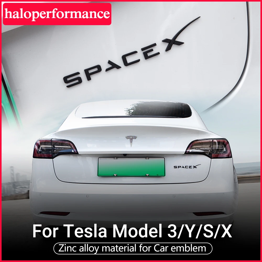 2021 новый автомобиль Space X Стикеры хвост ярлык с буквами для Tesla модель 3 Y