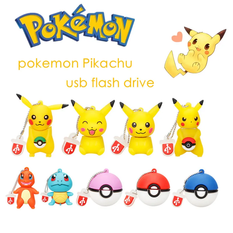 Usb флеш-накопитель 128 ГБ шариковая ручка эльфа 64 Гб pokemon Pikachu pendrive 32 ГБ 16 ГБ 8 ГБ 4 ГБ usb memory stick usb 2,0