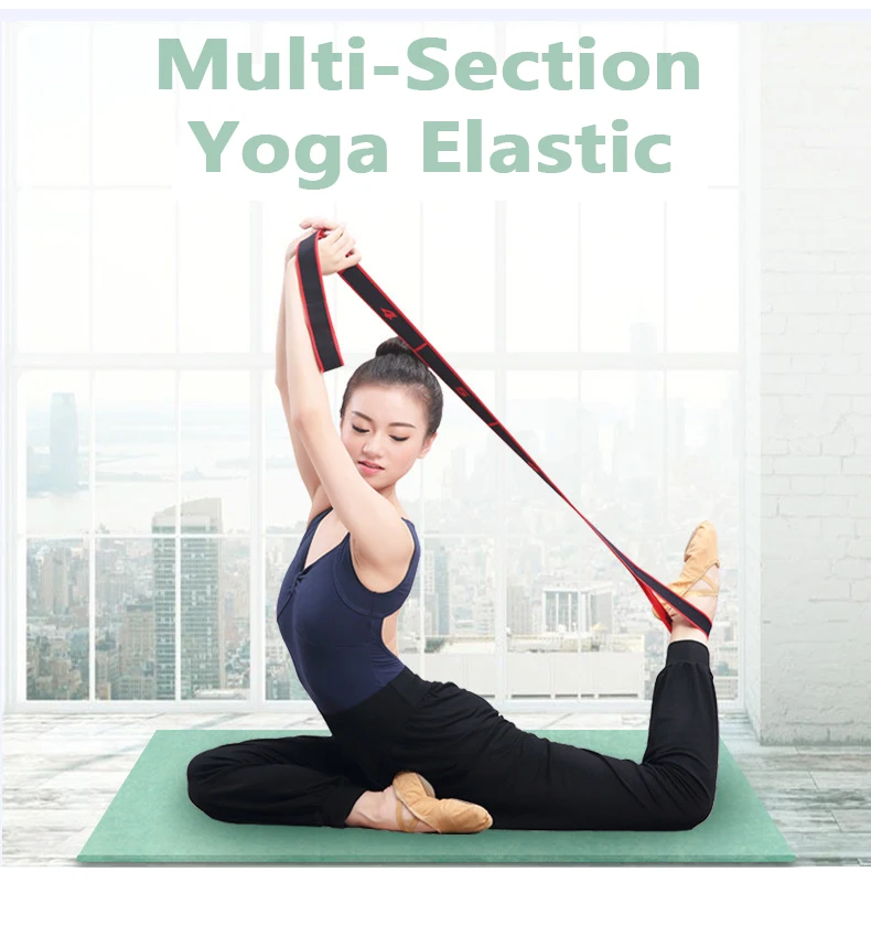 

Yoga Rally Band Elastic Polyester Latex Tape Latin Dance Stretch Tight Band Loop Yoga Pilates Gym Fitness Exercise Resistance