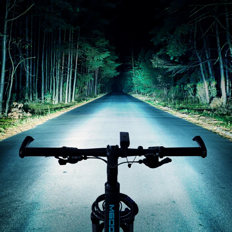 

Bicycle Front Light XPG2 Led MTB Road Bike Headlight Handlebar Horn Lamp 1200mAh USB Intelligent Induction Night Riding Lights