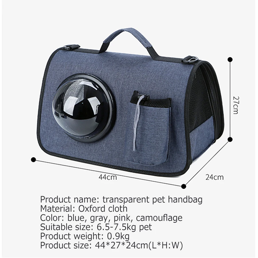 Дышащая ткань Оксфорд сумка для перевозки домашних животных кошки собаки