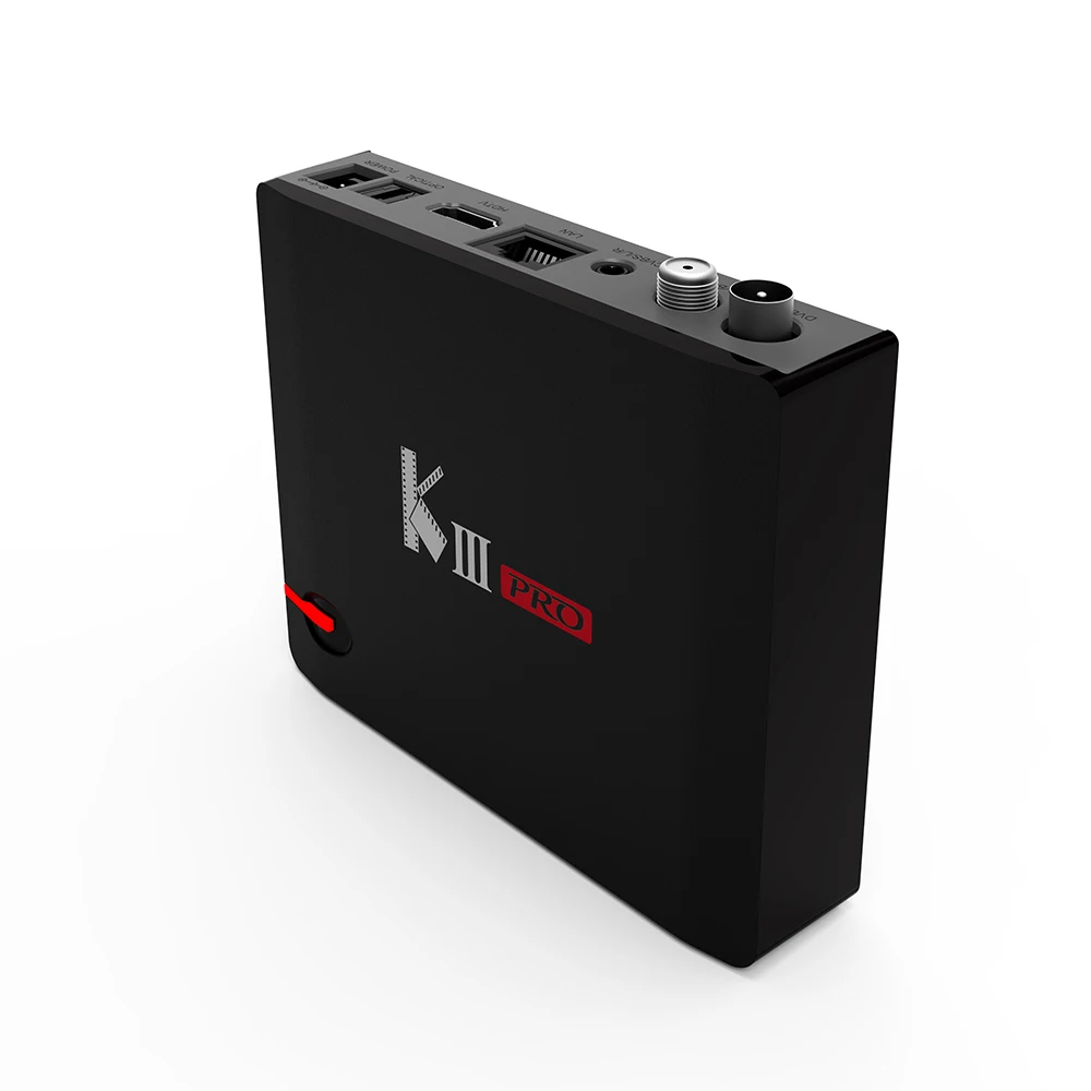 Mecool Kiii pro Android tv Box Восьмиядерный Amlogic S912 3 Гб 16 Гб Отт и DVB T2 S2 Гибридный телеприставка с двойным WiFi Gigabit Ethernet 1 год irtv Европейский, французский португальский Italia