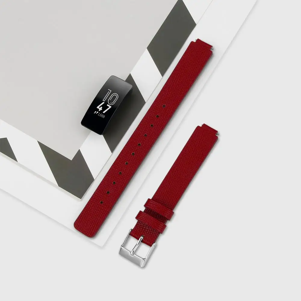 Для Fitbit Inspire/Inspire HR Band для женщин и мужчин кожаный квадратный узор ремешок