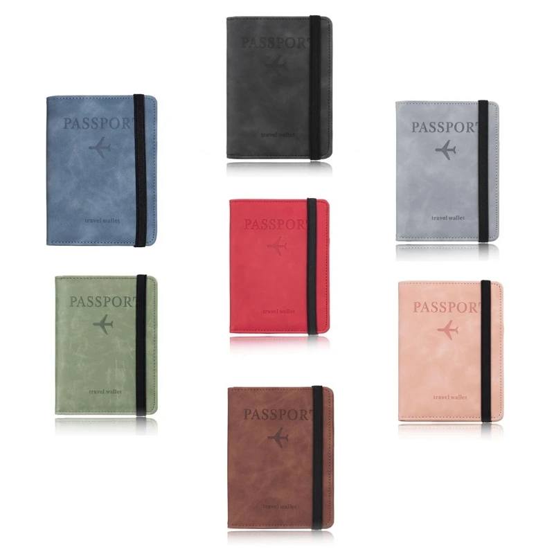 

Обложка для загранпаспорта H8WD, обложка на из искусственной кожи градусов, Обложка с блокировкой радиочастотной идентификации, тонкий кошел...